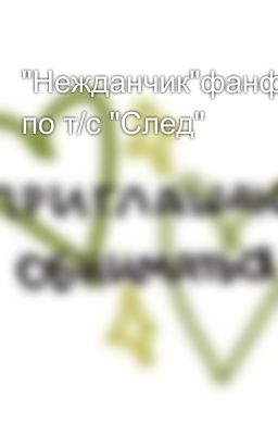 "Нежданчик"фанфик по т/с "След" 