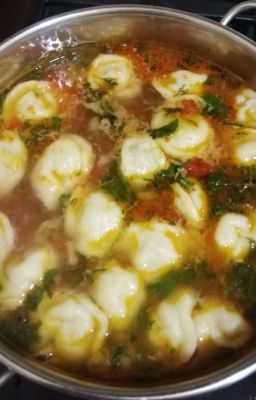 Суп с клецками.