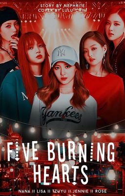 Five burning hearts