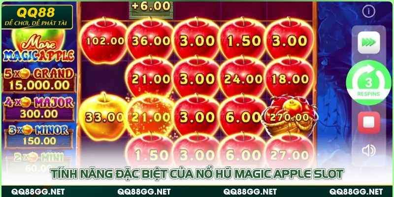 Tính năng đặc biệt của nổ hũ Magic Apple Slot
